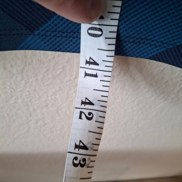 NWOT LuLaRoe Plaid A-Line Dress M Pockets Blue Knee Length - Picture 10 of 15